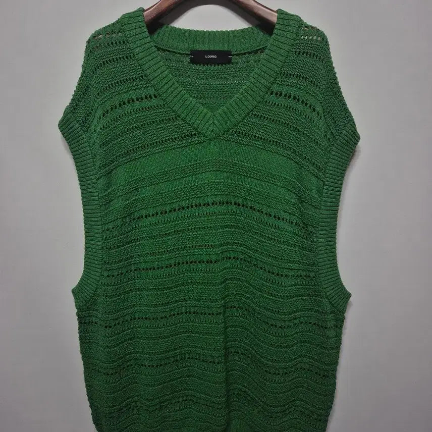 [BUNJANG] Ilcorsso Green Knit Vest Size 105 / 일꼬르소 니트 조끼 그린 105(여름가능)