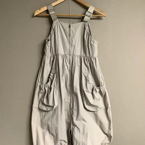 [BUNJANG] Zara Light Gray Ribbed Midi Dress Size S / 자라 바스락거리는 소재 원피스 라이트 그레이 S사이즈