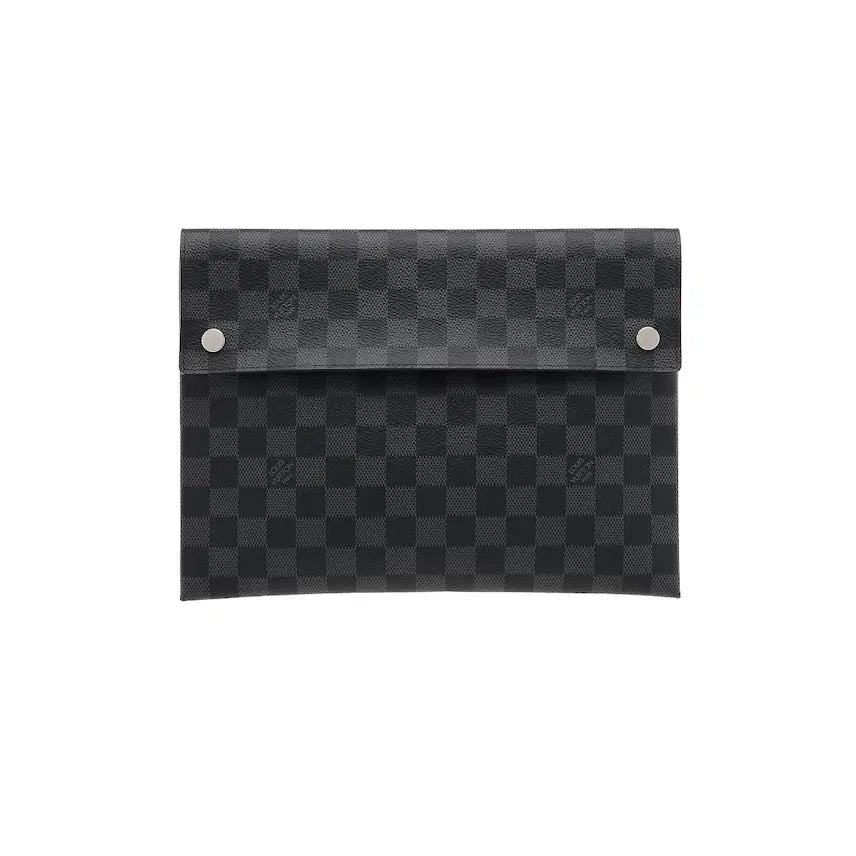 [BUNJANG] Louis Vuitton Pochette Alpha Pouch Damier Graphite Canvas / 루이비통 포쉐트 알파 캔버스 다미에 그라파이트