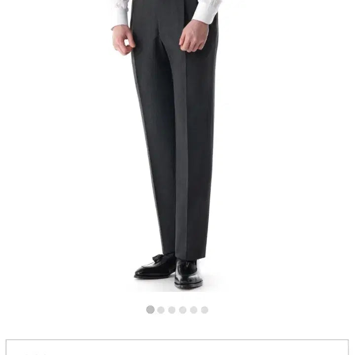 [BUNJANG] Rota Charcoal Grey Fresco Fabric Trousers / 로타(Rota) 차콜그레이 프레스코 원단 팬츠(44)