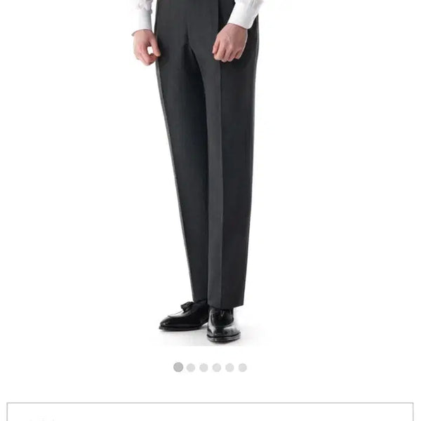 [BUNJANG] Rota Charcoal Grey Fresco Fabric Trousers / 로타(Rota) 차콜그레이 프레스코 원단 팬츠(44)