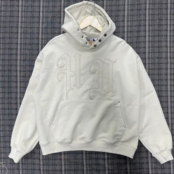 [BUNJANG] Beige Oversized Fit Hoodie / 후드후드 오버핏 후드티 베이지