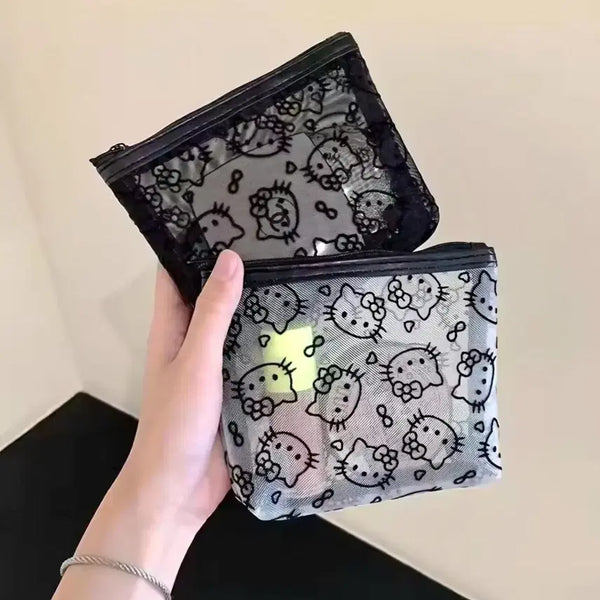 [BUNJANG] Kitty Medium Mesh Pouch / 키티 파우치 중형 메쉬 매쉬