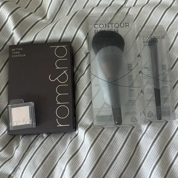 [BUNJANG] Rom&nd 02 Gray Cool Shading & Bronzer Brush / 롬앤 02 그레이 쿨 쉐딩,브러쉬,웜 볼류머 판매 배포
