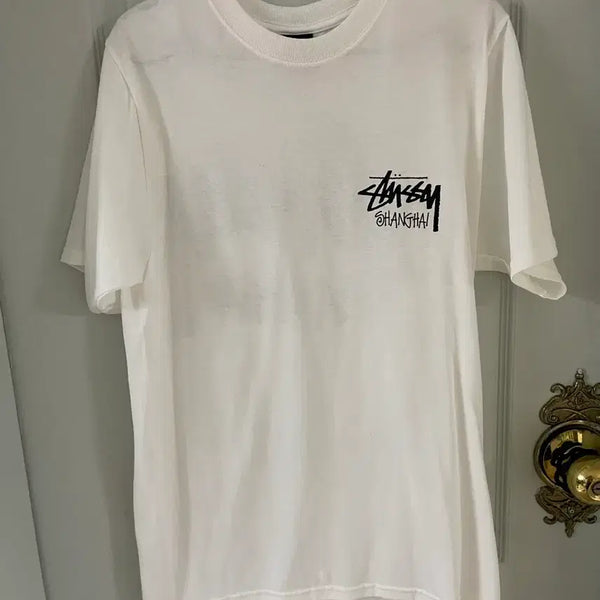 [BUNJANG] Stussy Shanghai T-Shirt White Size S / [정품]스투시 상하이 반팔티 화이트 사이즈 S 새상품
