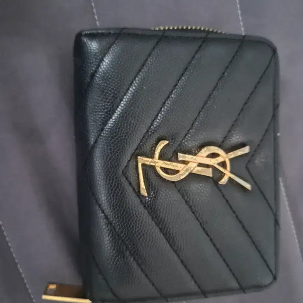 [BUNJANG] Saint Laurent Compact Zip Around Wallet / 입생 로랑 컴팩트 지퍼 어라운드 지갑