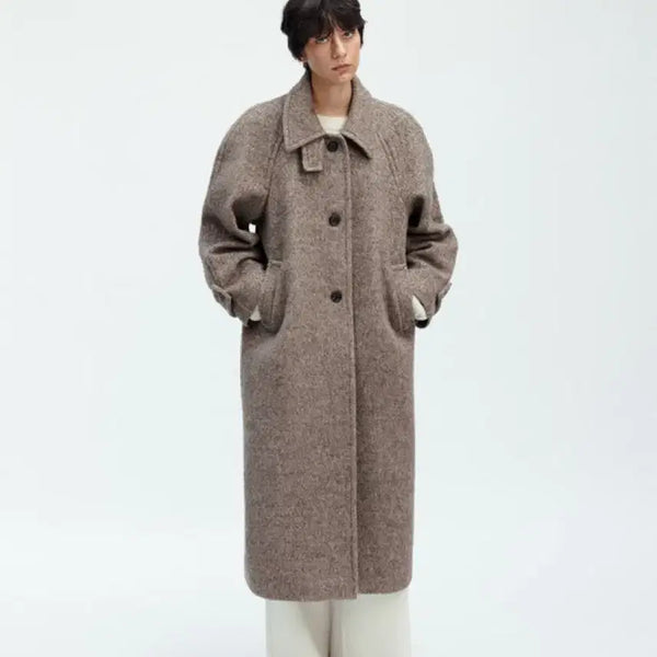 [BUNJANG] H8 (에이치에이트) Cappuccino Alpaca Blend Long Coat / H8에이치에이트 코트! 얼바닉30 낫띵리튼 문달 파사드패턴 아모멘토