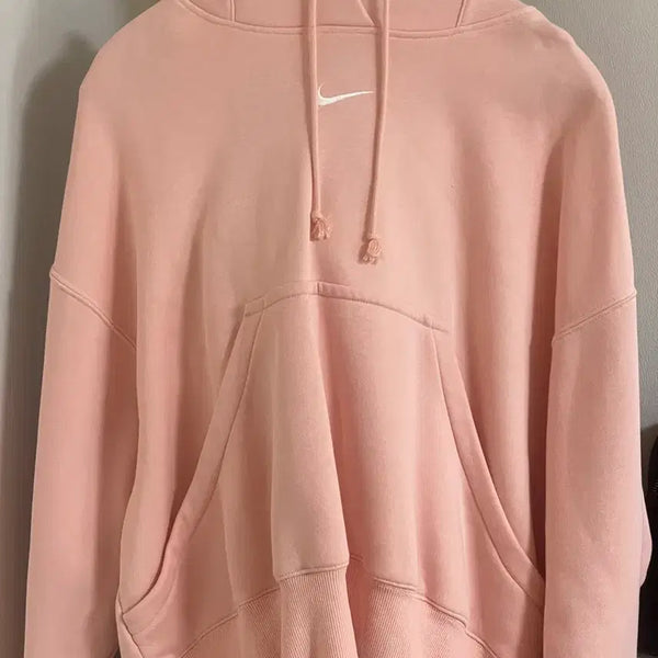 [BUNJANG] Nike Cropped Hoodie Pink M / 나이키 크롭 후드티 M