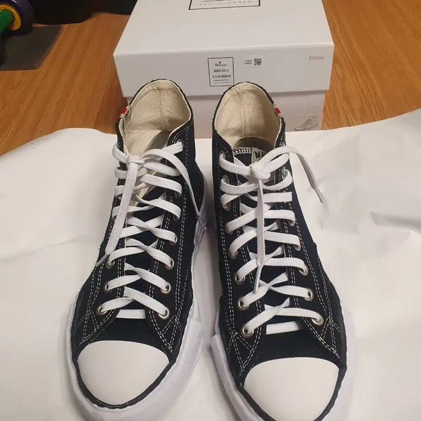 [BUNJANG] Maison Mihara Yasuhiro Peterson Black High-Top Sneakers (Size 43) / 메종 미하라 야스히로 피터슨 블랙 하이탑 스니커즈 43