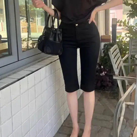 [BUNJANG] Jumeau Capri Pants with Built-in Padding / 쥬메르 카프리팬츠 골반패드