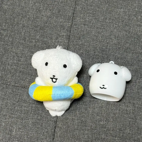 [BUNJANG] GANADI Tube Dog Plush Keychain Set / 가나디(GANADI) 튜브 강아지 인형 키링