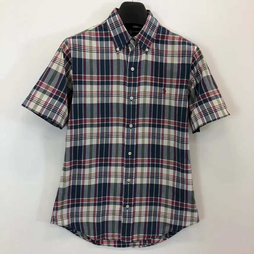 [BUNJANG] Polo Ralph Lauren Madras Pattern Short Sleeve Shirt S / 폴로 랄프로렌 마드라스패턴 반팔셔츠 S