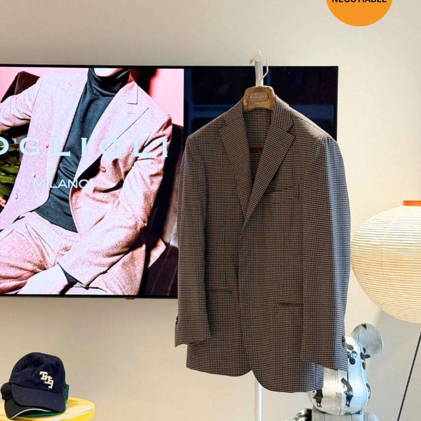 [BUNJANG] Boglioli Virgin Wool Check Single K-Jacket (Size 48) / 볼리올리 VIRGINE WOOL SINGLE K-JACKET(48)