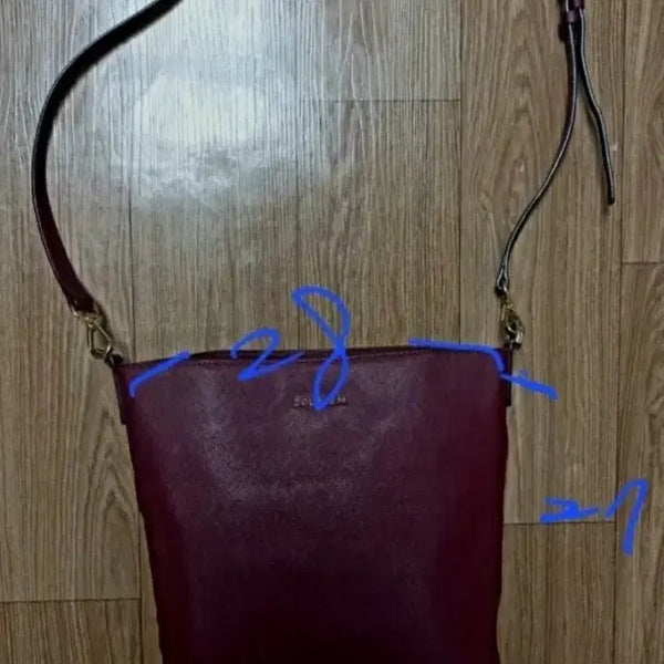 [BUNJANG] The Bridge Burgundy Leather Shoulder Bag / 더블엠  숄더백 버건디 상태 좋아요