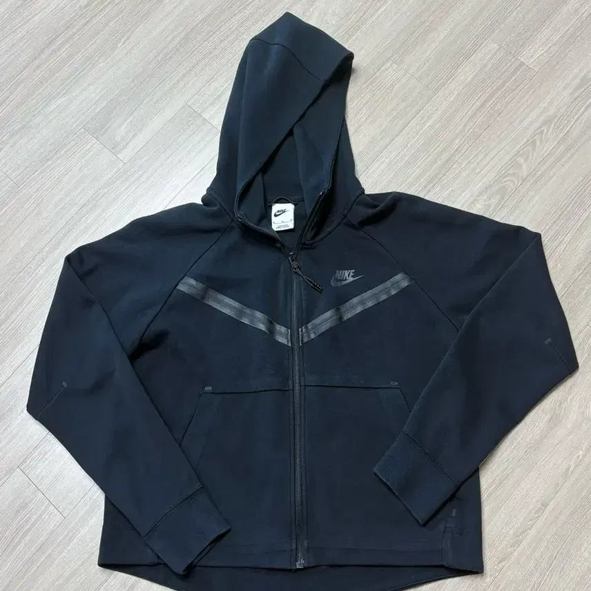 [BUNJANG] Nike Tech Fleece Hooded Zip-Up Jacket Black / 나이키 테크 플리스 후드 집업 블랙