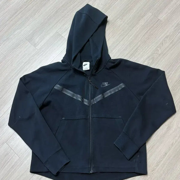 [BUNJANG] Nike Tech Fleece Hooded Zip-Up Jacket Black / 나이키 테크 플리스 후드 집업 블랙