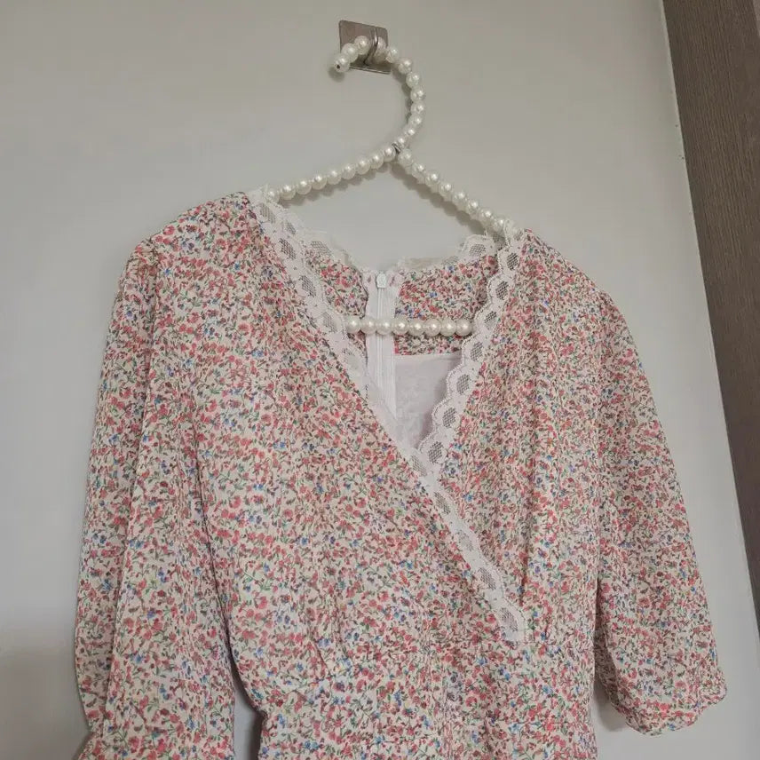 [BUNJANG] Floral Long Dress Size 90 / 66)잔꽃 플라워 롱원피스 90사이즈