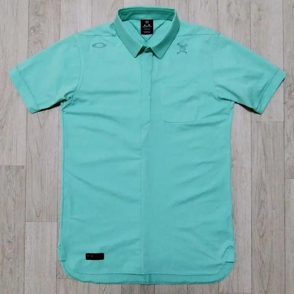 [BUNJANG] Oakley Embroidered Short Sleeve Polo Shirt Mint S (Korean M 95) / (정품) 오클리 자수 반팔 카라티 민트 S " 한국 M 95 "  미착용.  새것입니다.