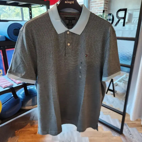 [BUNJANG] Tommy Hilfiger Sky Stripe Polo Shirt XL / 타미힐피거 하늘 스트라이프 폴로티 XL 새상품 판매합니다