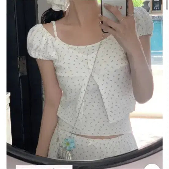 [BUNJANG] Yurie Flora Blouse Set / 유리에 플로라 블라우스 새상품