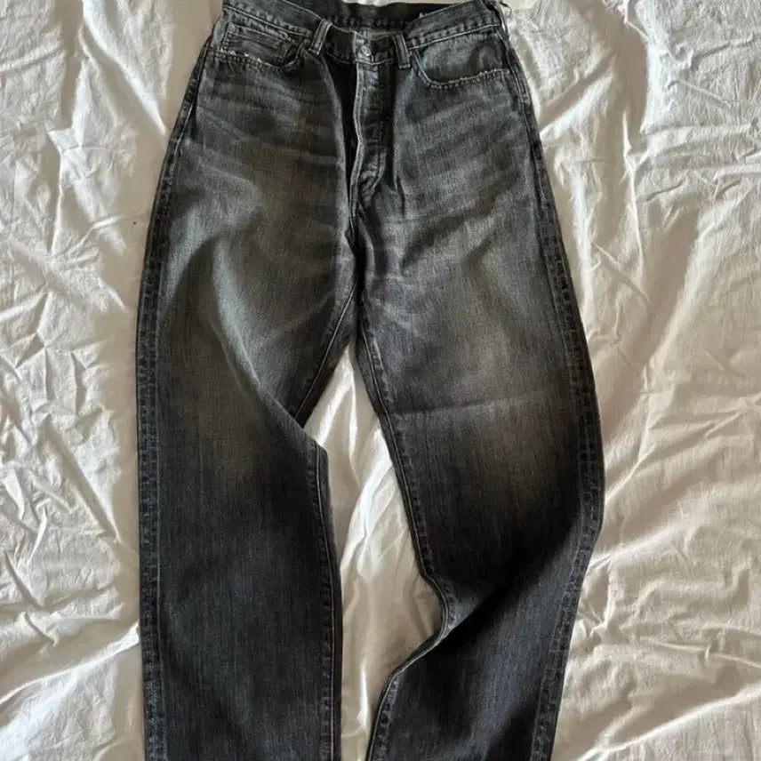 [BUNJANG] AUBERGE Black Indigo Denim Pants Size 38 / [38] 오베르쥬 별주 흑청데님