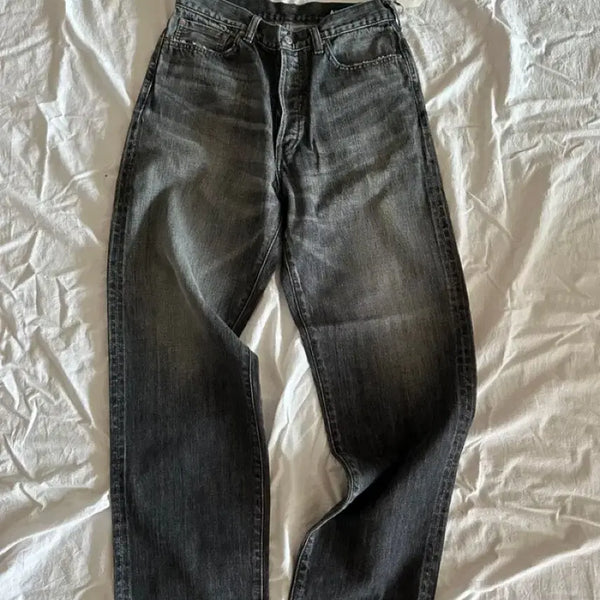 [BUNJANG] AUBERGE Black Indigo Denim Pants Size 38 / [38] 오베르쥬 별주 흑청데님