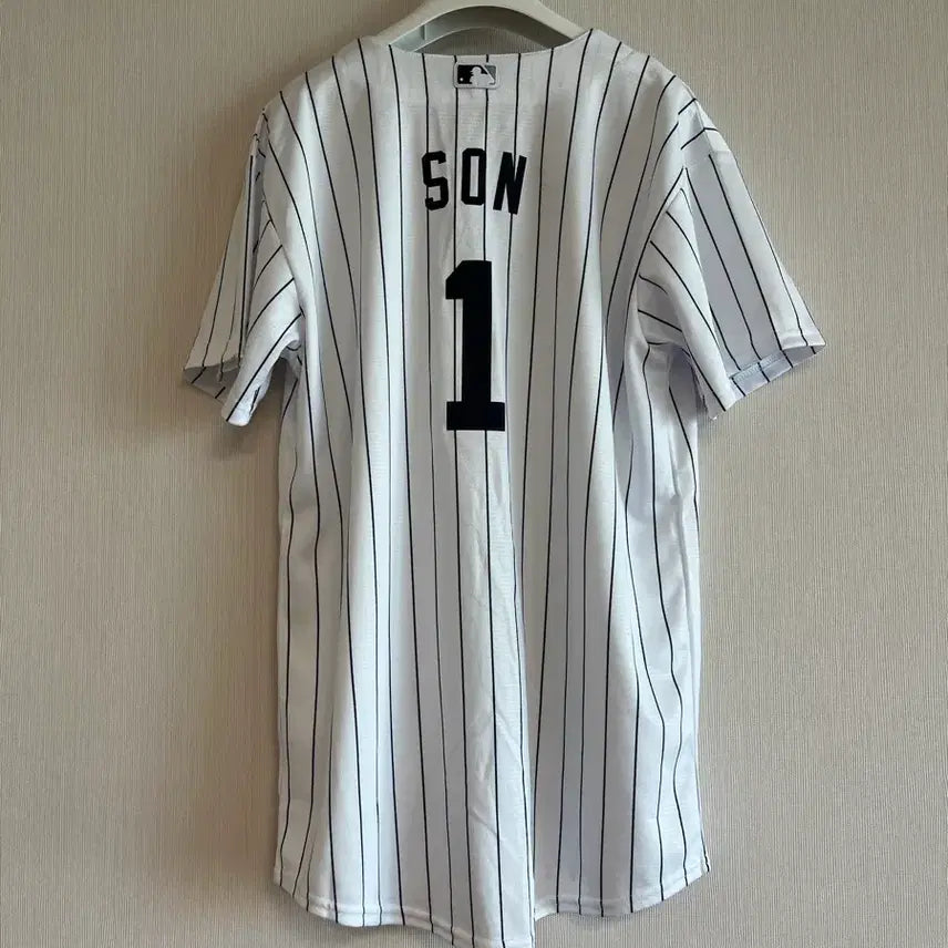 [BUNJANG] New York Yankees Baseball Jersey SON #1 Youth XL / 1회착용) 뉴욕양키스 야구 유니폼 SON #1 주니어xl