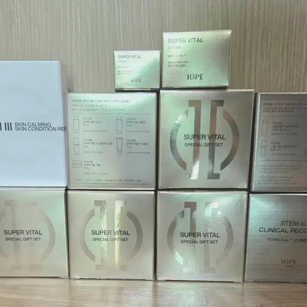[BUNJANG] IOPE Stem3 4-Piece Kit & Super Vital 5-Piece Kit Bundle / 아이오페 스템3 4종키트, 슈퍼바이탈 5종키트 일괄판매