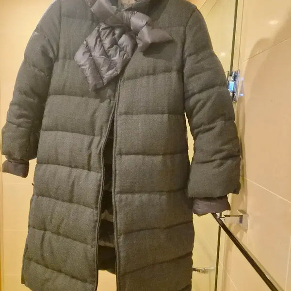 [BUNJANG] Moncler Vintage Wool Long Padded Coat Size 0 (Includes Inner Layer) / 구형 몽클레어 울 롱패딩 0사이즈 (내피포함)