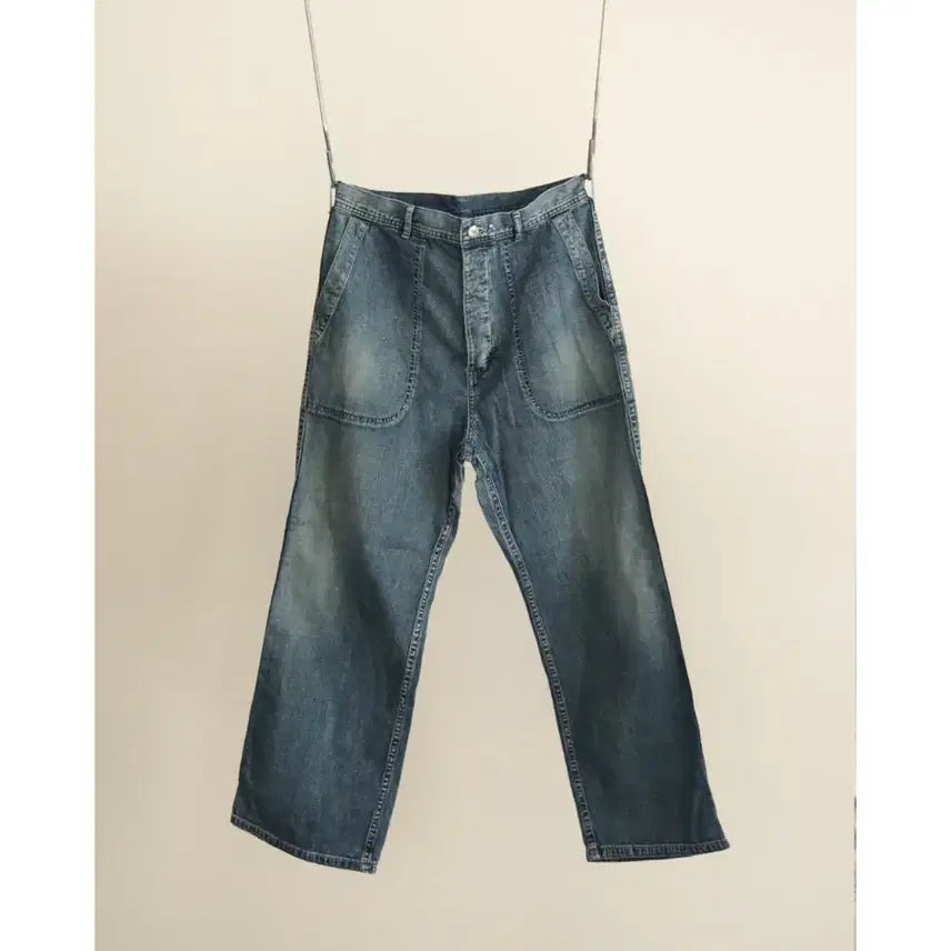 [BUNJANG] Matin Sons US Navy Denim Trousers / 마티앤선즈 US NAVY 데님 트라우저 1