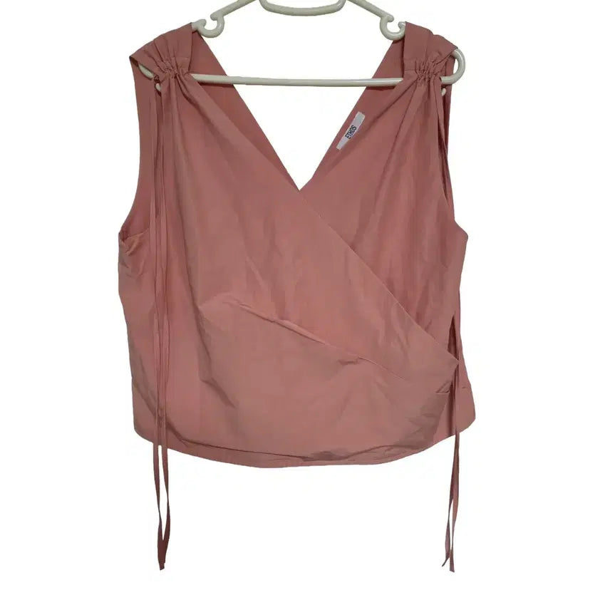[BUNJANG] Ethos Sleeveless Pink Blouse / 에토스 슬리브리스 핑크 블라우스