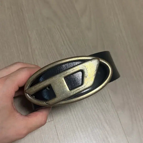 [BUNJANG] Diesel D-Buckle Leather Belt / 디젤 D버클 가죽벨트