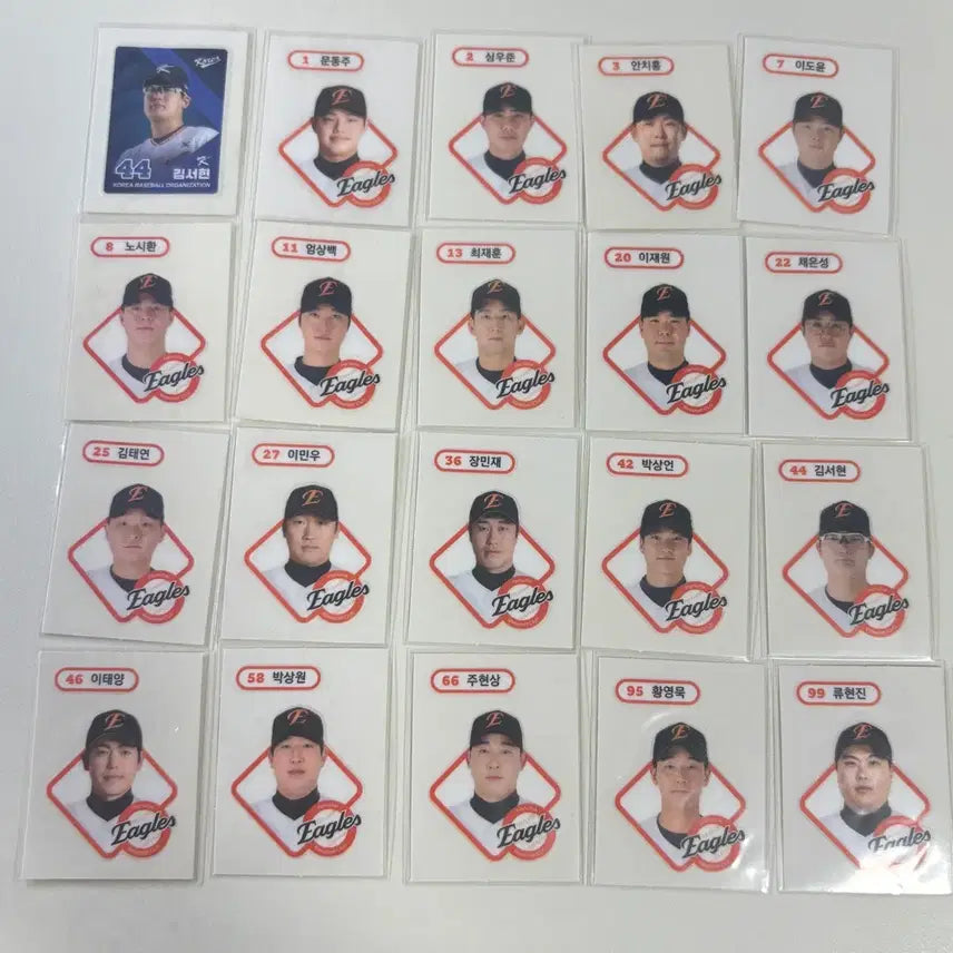 [BUNJANG] Hanwha Eagles KBO Sticker Bundle Set / 한화이글스 kbo 띠부씰 일괄