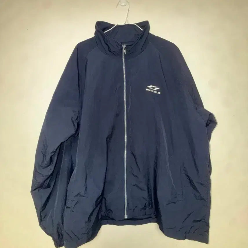 [BUNJANG] MUSCULO Navy Windbreaker Jacket / MUSCULO 윈드브레이커 네이비