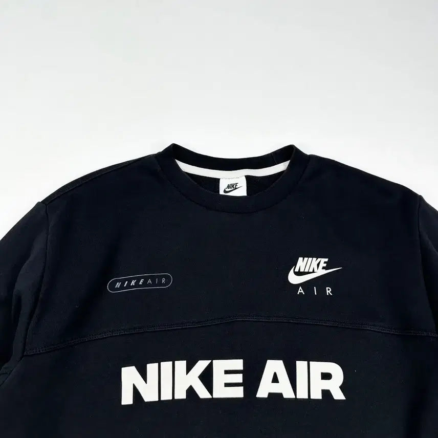 [BUNJANG] Nike Air Back Logo Black Sweatshirt / 나이키 에어 백로고 블랙 맨투맨 (S)
