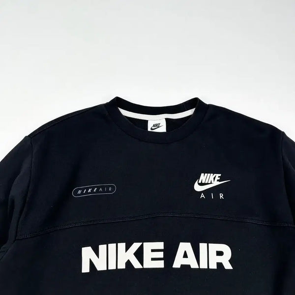 [BUNJANG] Nike Air Back Logo Black Sweatshirt / 나이키 에어 백로고 블랙 맨투맨 (S)