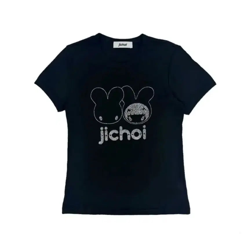 [BUNJANG] J.CHOOY SS24 Fitted Short Sleeve T-Shirt Black Size 1 / 지초이 SS24 피티드 반팔 블랙 1사이즈 선원버드