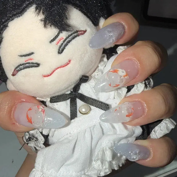 [BUNJANG] Handmade Summer Goldfish Nail Tips / 여름 금붕어 수제네일팁