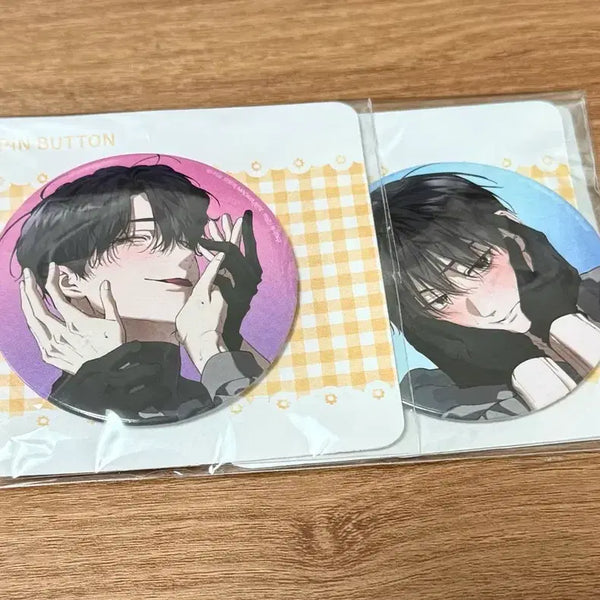 [BUNJANG] Hunter Wants to Live Quietly (Heonjosal) Badge & Keyring Set (Sealed) / 헌터는 조용히 살고싶다 헌조살 뱃지 키링 세트 미개봉 판매