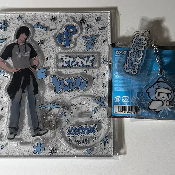 [BUNJANG] Play V YeJun Kakurenbo Acrylic Stand + MyeMu Keyring / 플레이브 예준 카쿠렌보 아크릴 스탠드+몌무 키링