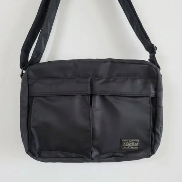[BUNJANG] Porter Tanker Shoulder Bag L Black / 포터 탱커 숄더 백 L 블랙