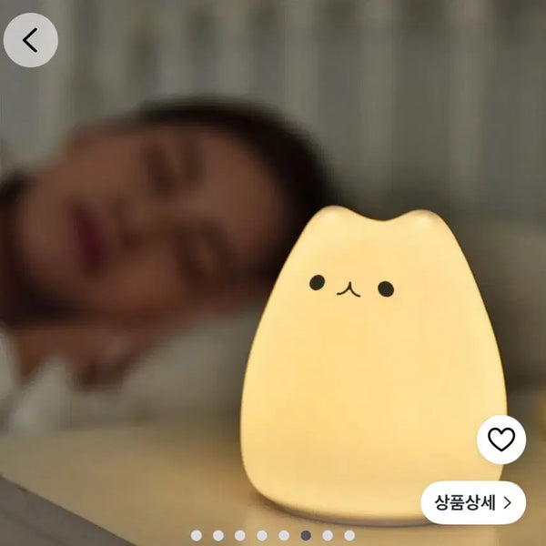 [BUNJANG] Little Cat Silicone Mood Lamp - New Condition / (새상품/할인가능!) 리틀캣 실리콘 고양이 모양 무드등