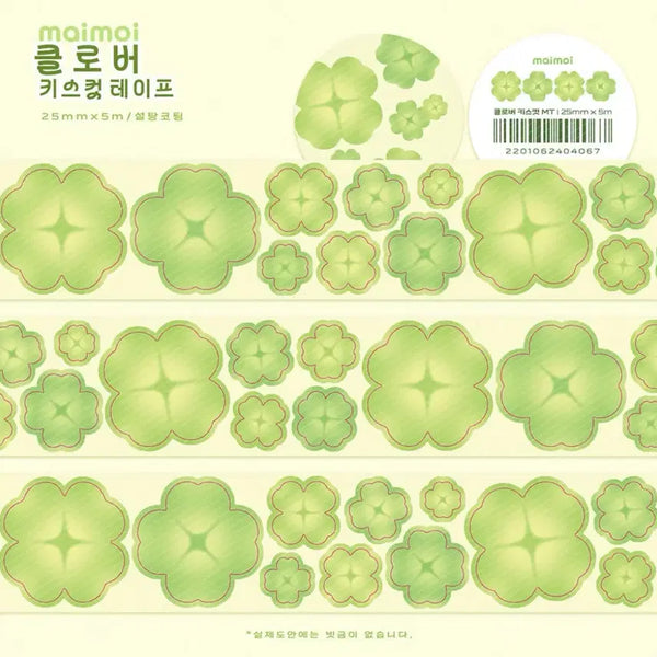 [BUNJANG] My Moi Clover Kiss Cut Washi Tape / 마이모이 클로버 키스컷