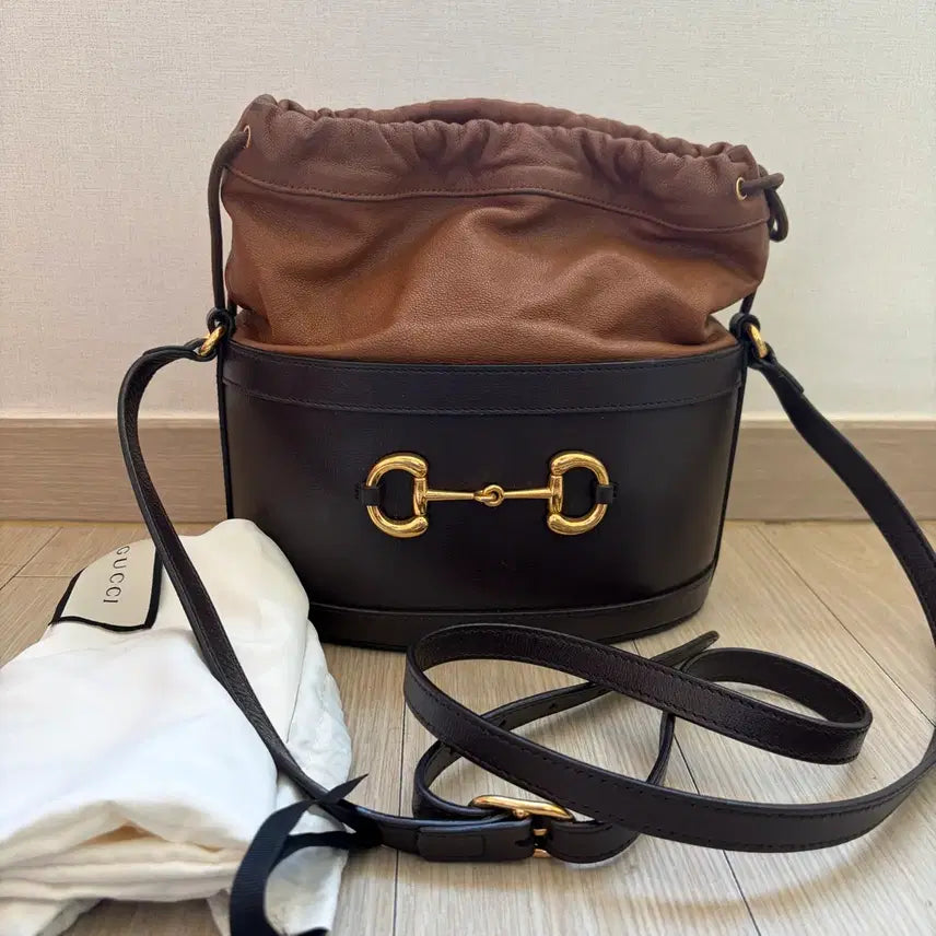 [BUNJANG] Gucci Horsebit Bucket Bag / [S급/메인브라운] 구찌 홀스빗 버킷백
