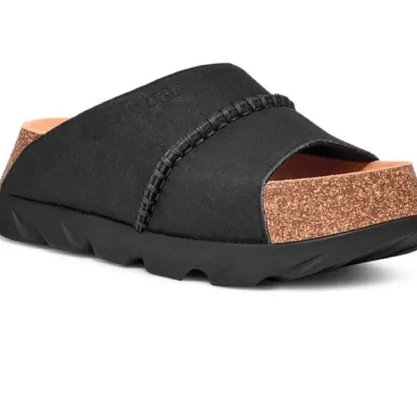 [BUNJANG] UGG New Black Shoelace Detail Slippers (240-245mm) / UGG)신세계 슬리퍼 새상품240~245mm
