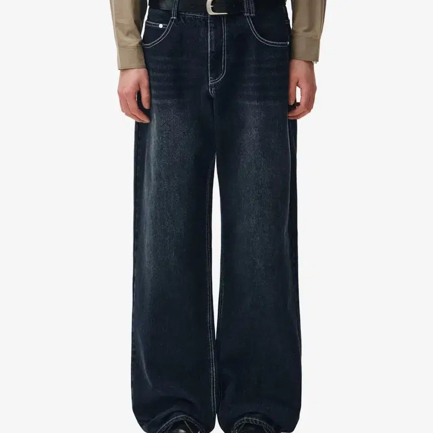 [BUNJANG] DECKET DCP027 Dark Wash Jeans / 데케트 DCP027 진청바지