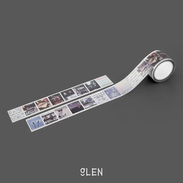 [BUNJANG] Glenn Silver Foil Kiss Cut Washi Tape / 글렌 은박사진 키스컷