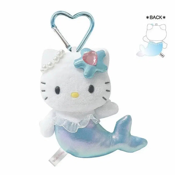 [BUNJANG] Sanrio Hello Kitty Fantasy Mascot Keychain Holder - Mermaid (Blue) / 산리오 헬로키티 판타지 마스코트 키 홀더 머메이드 인어 블루