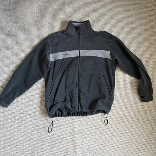 [BUNJANG] Columbia Men's Zip-Up Fleece Jacket - Gray / 콜럼비아 남성 집업 플리스 자켓 그레이 후리스