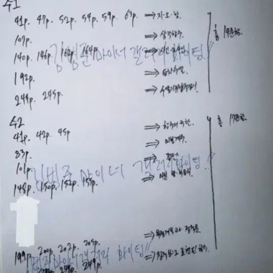 [BUNJANG] Kim Bum-jun Starting Block Math Lecture Notes (Volumes 1 & 2) / 김범준 스타팅블록 수1,수2 필기노트 포함